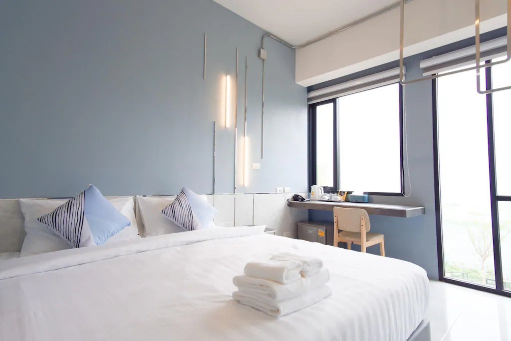 รูปเตียงเดี่ยวของโรงแรม ABIZZ Hotel KwanPhayao