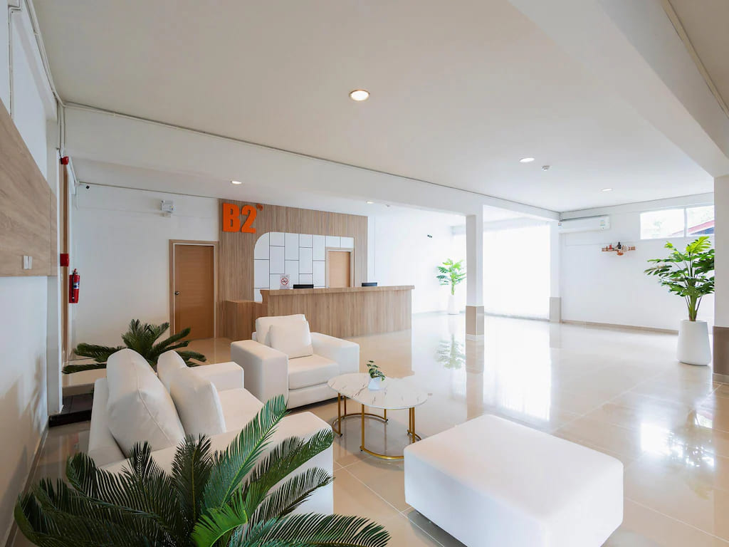หน้าเคาน์เตอร์ ของ B2 Phayao Boutique & Budget Hotel