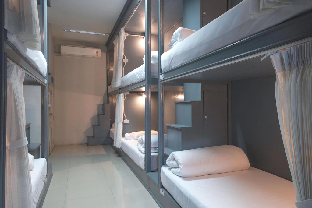 รูปเตียงรวมของ Me hug guesthouse