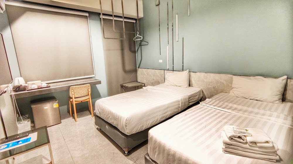 ห้องนอนเตียงคู่ โรงแรม ABIZZ Hotel Kwan Phayao
