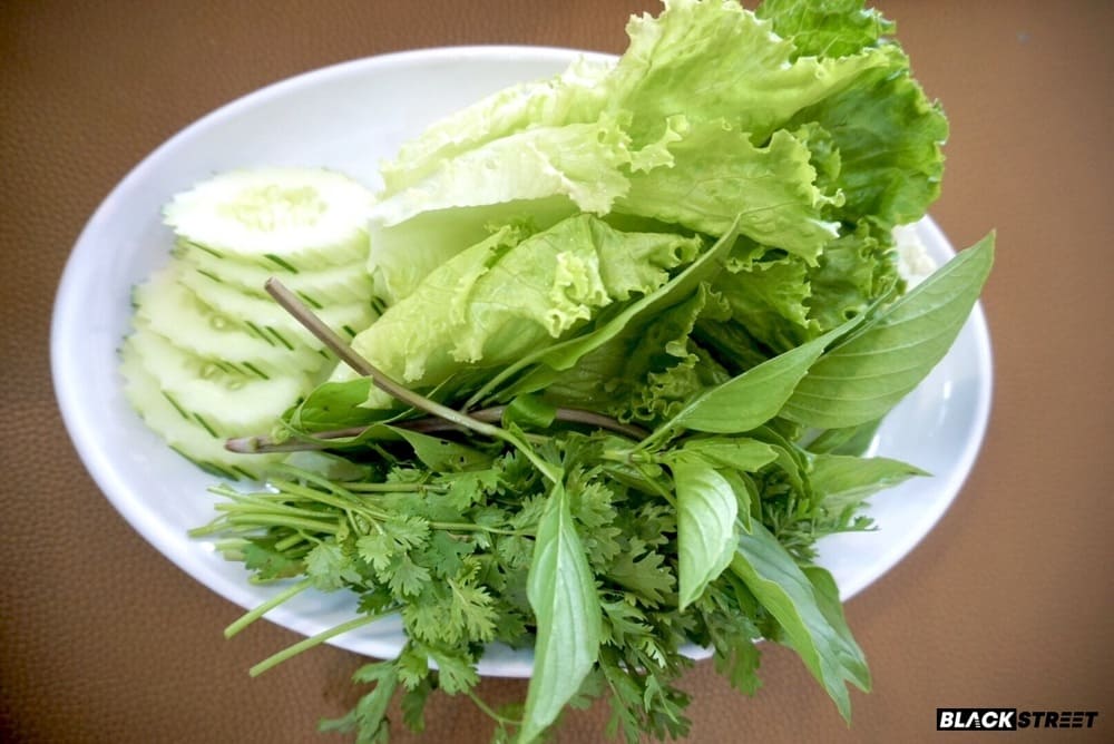 ผักของทางร้าน สด น่ากินมาก