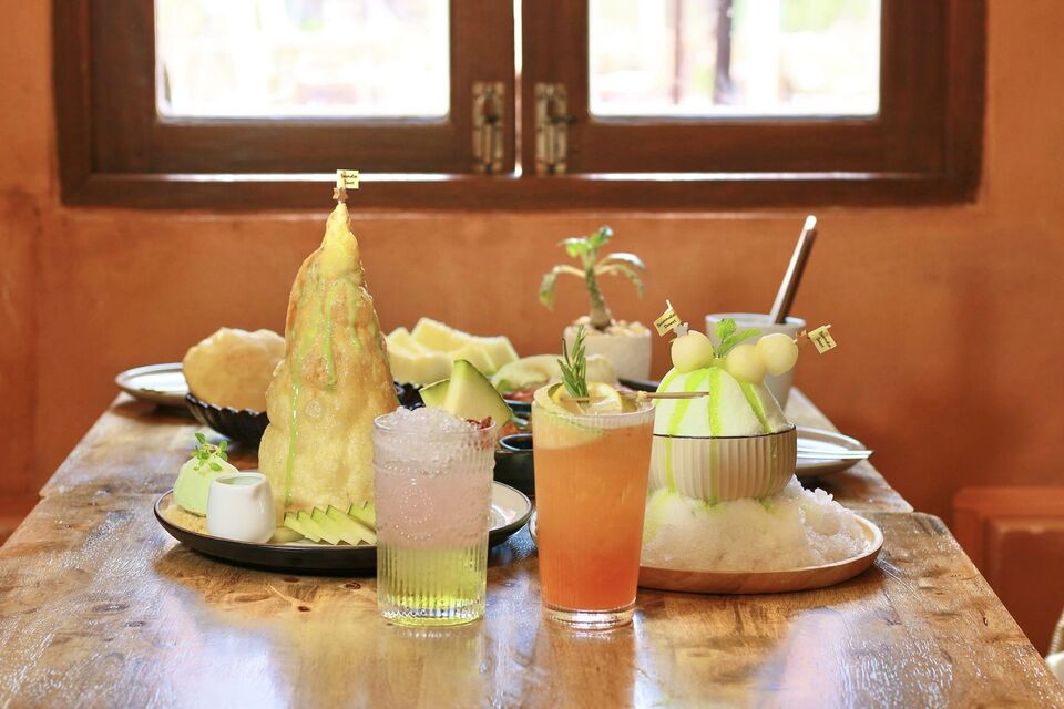 เมนูของหวาน Baanmelon desert