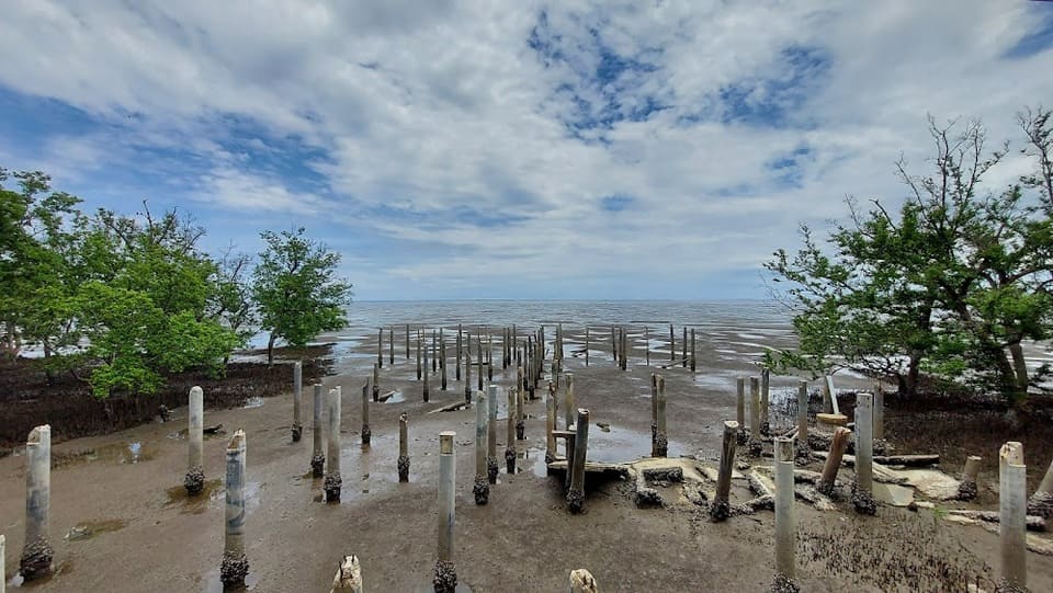 มีกิจกรรมนั่งเรือรับลม ชมบรรยากาศภายในหมู่บ้านของคนในพื้นที่ ที่เที่ยวสมุทรสงคราม