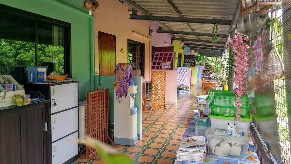 ภายในห้องพักไม่ใหญ่และไม่เล็กมากเกินไป ที่พักอัมพวา
