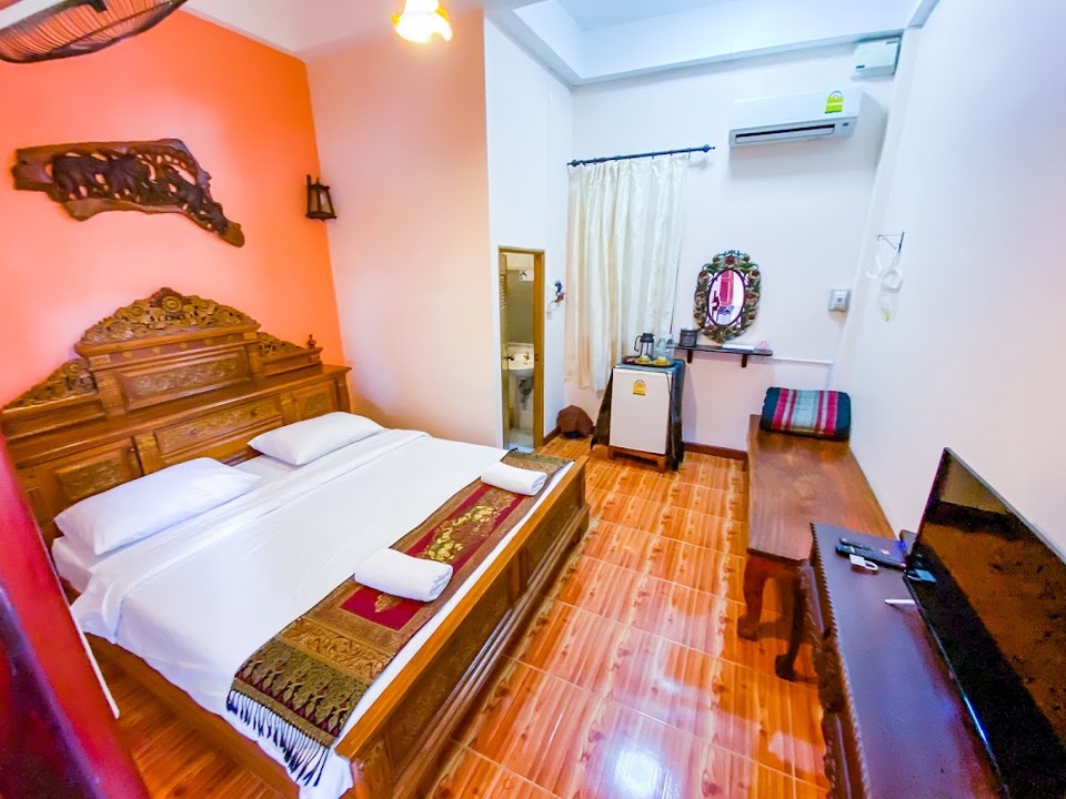 ห้องพักทุกห้องได้รับการตกแต่งอย่างสวยงามและมีเอกลักษณ์เฉพาะตัว ที่พักเชียงคาน